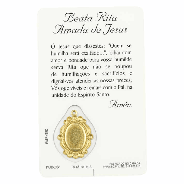 Pagela de Beata Rita Amada de Jesus 2