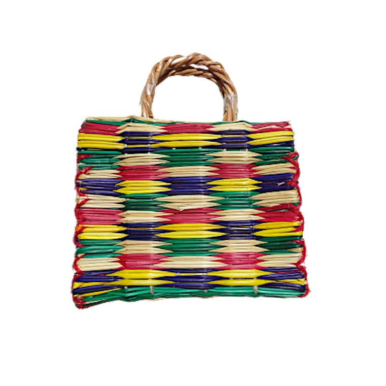 Cesta artesanal em junco 2