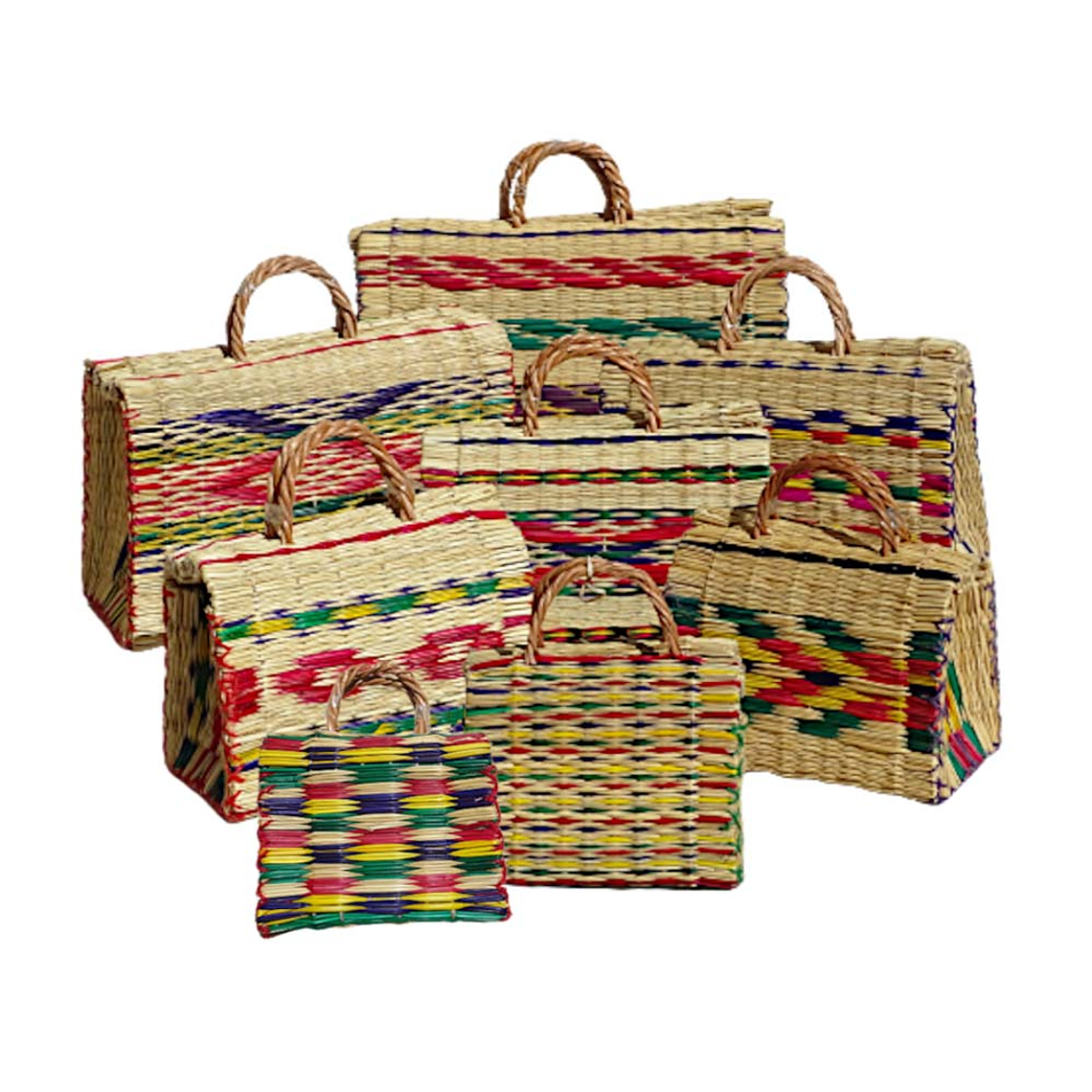 Cesta artesanal em junco 1