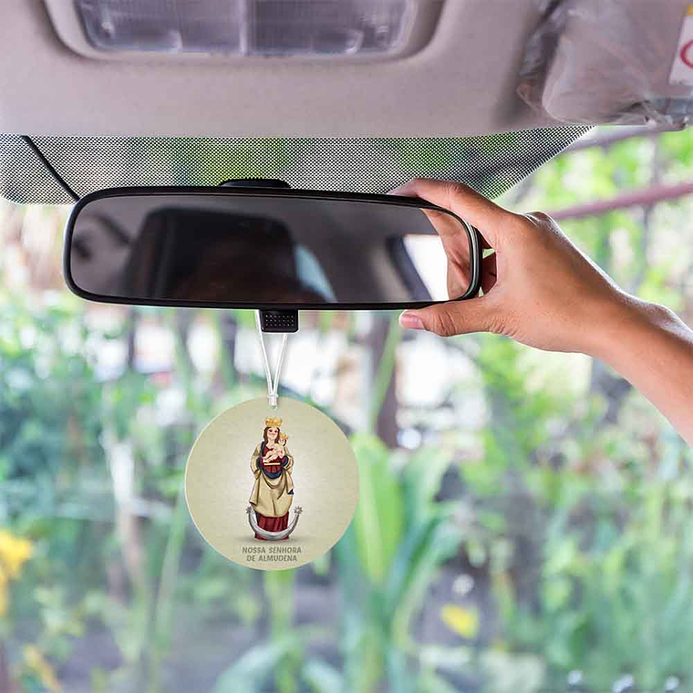 Our Lady of Almudena Car Air Freshener 2