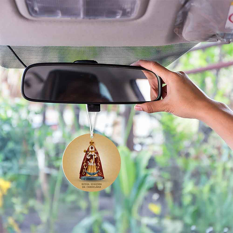 Our Lady of Candles Car Air Freshener 2