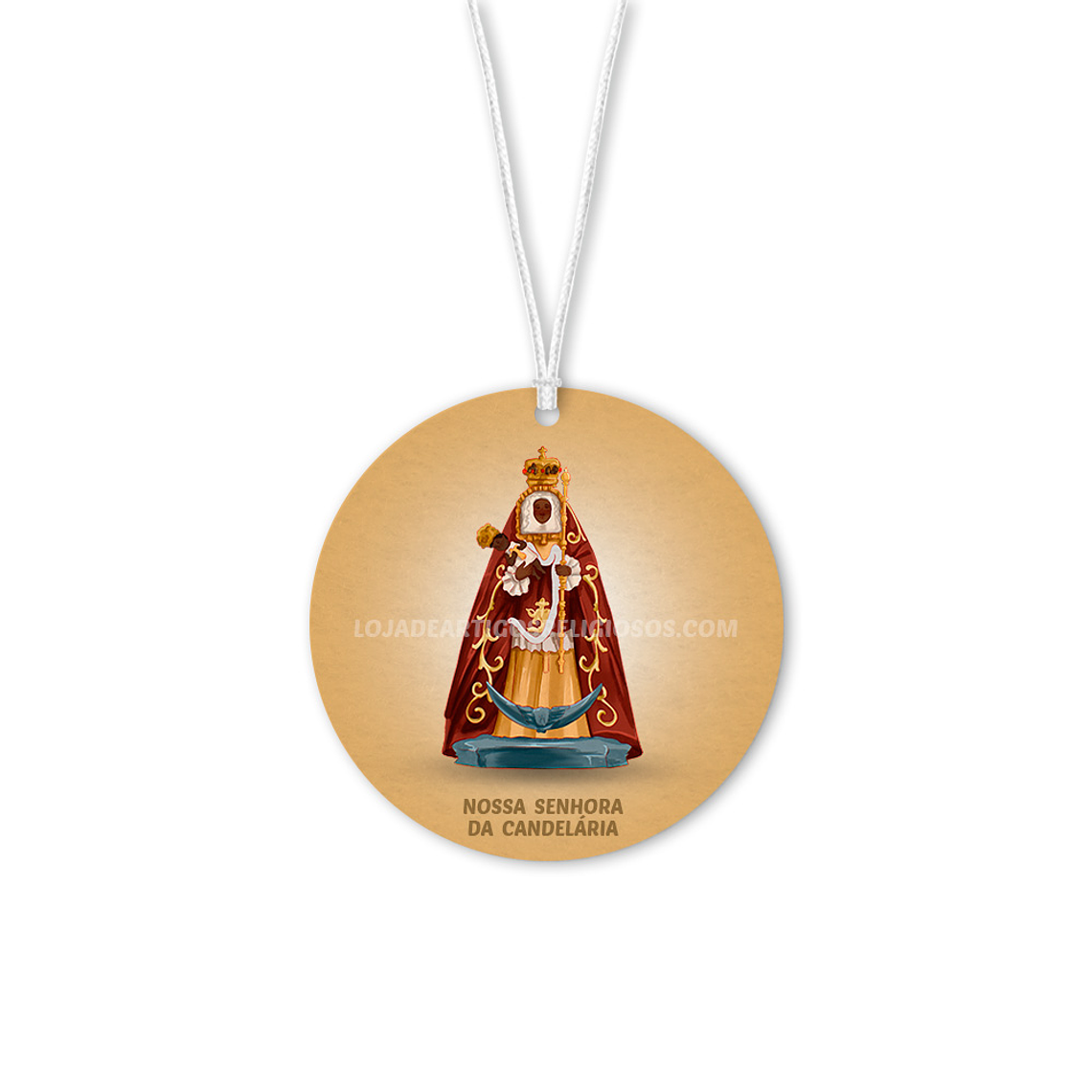 Our Lady of Candles Car Air Freshener 1