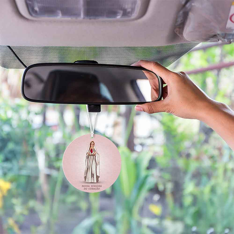 Our Lady of the Heart Car Air Freshener 2