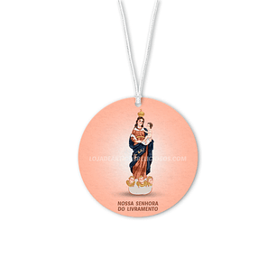 Ambientador de carro de Nossa Senhora do Livramento