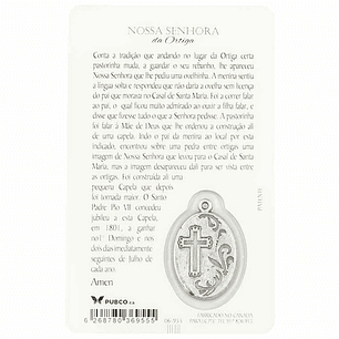 Carte de prière de Notre-Dame d'Ortiga