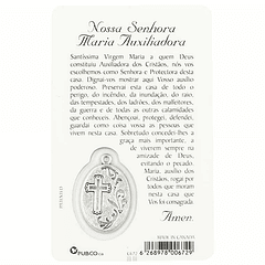 Carte de prière de Notre-Dame Auxiliatrice