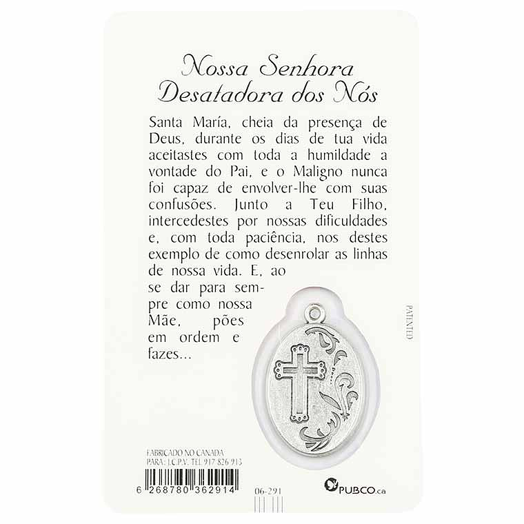 Carte de prière de Notre-Dame qui défait des noeuds 2