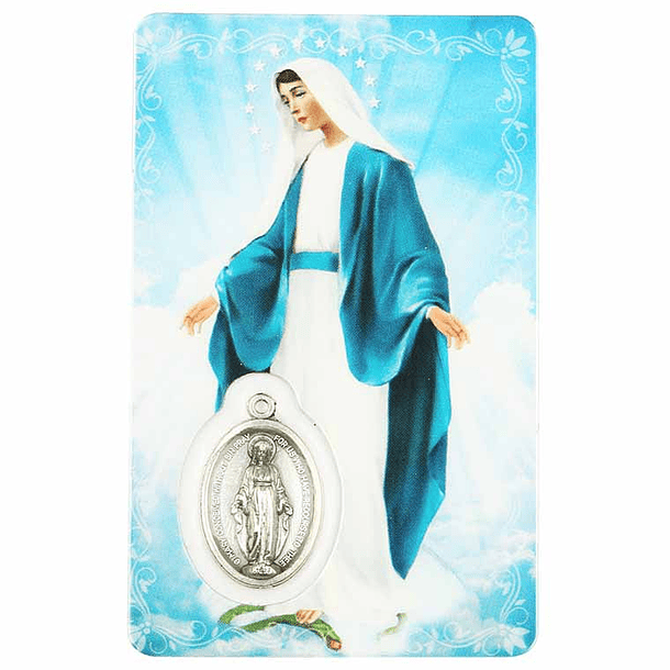 Carte avec prière de Notre-Dame des Grâces 1