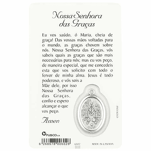 Our Lady of Graces prayer card