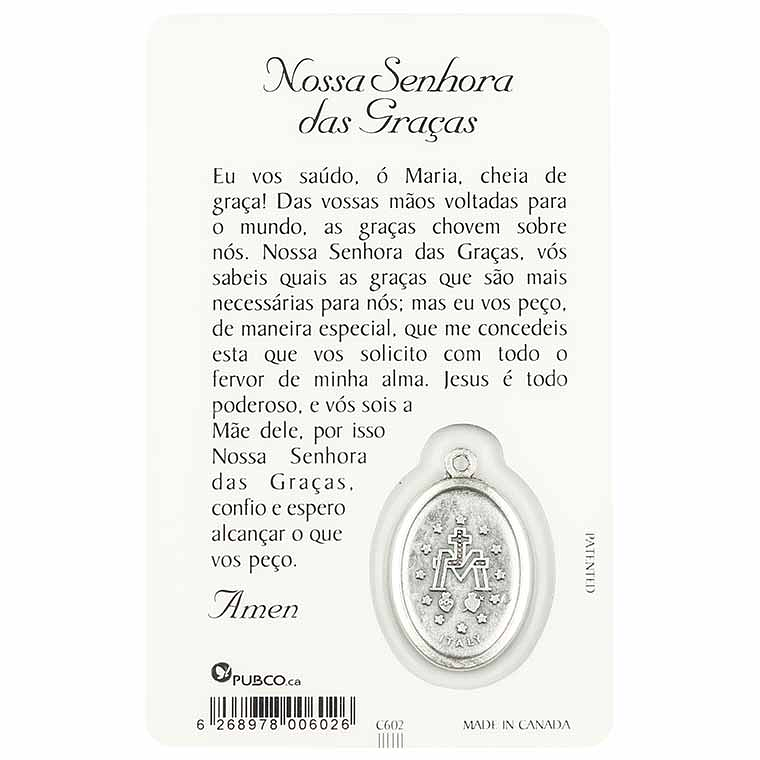 Our Lady of Graces prayer card 2