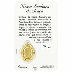 Our Lady of Grace prayer card