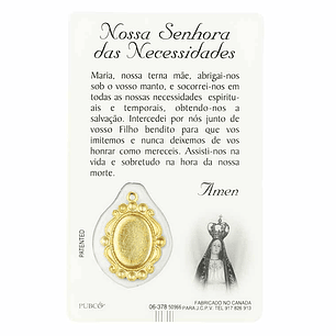 Tarjeta de Nuestra Señora de las Necesidades