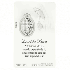 Cartão com dedicatória a Nora