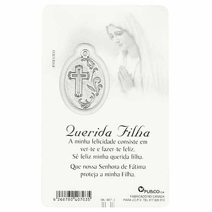 Card with dedication to Daughter