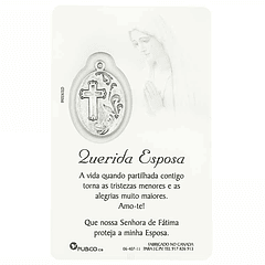 Cartão com dedicatória a Esposa