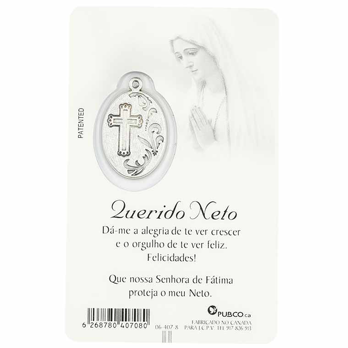 Carte de prière avec dédicace au Petit-fils 2