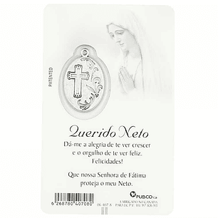 Carte de prière avec dédicace au Petit-fils