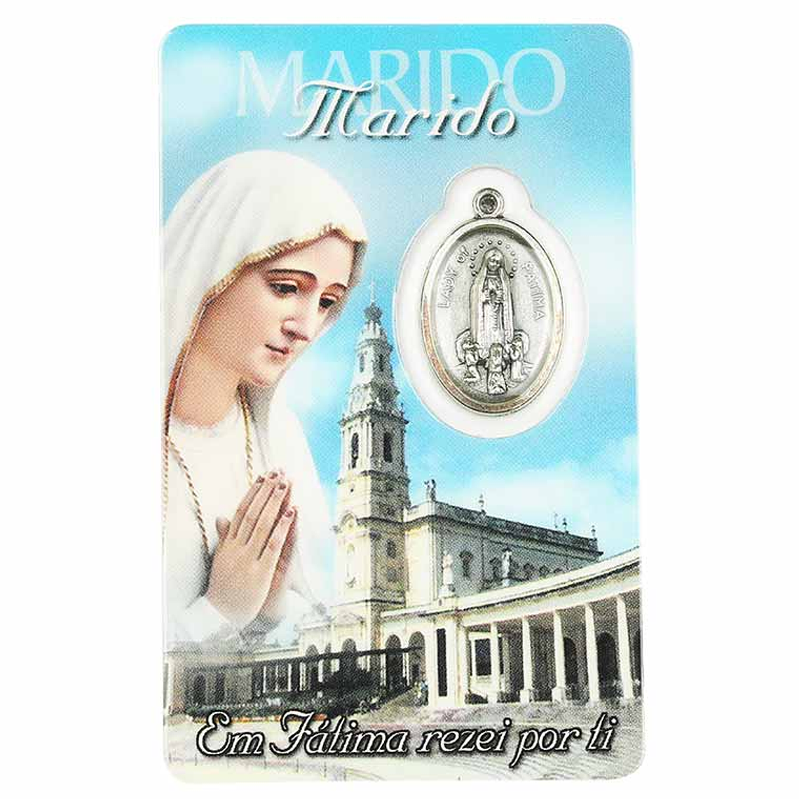 Carte de prière avec dédicace au mari 1