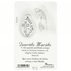 Cartão com dedicatória a Marido