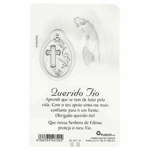 Card with dedication to Uncle