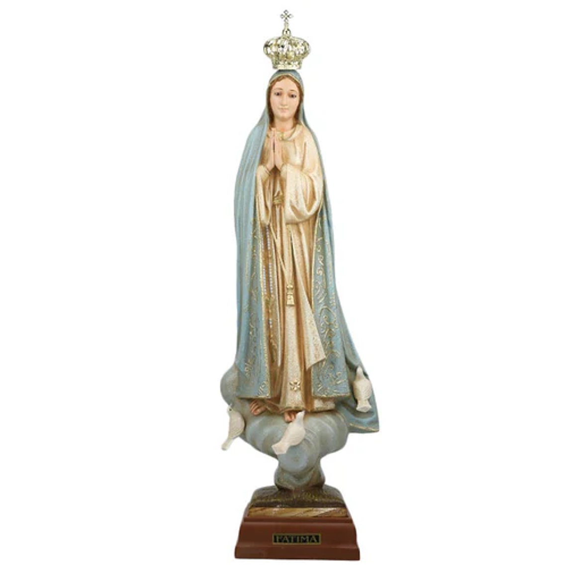  Our Lady of Fátima in recycled polystyrene measuring 36 cm 1