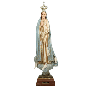  Our Lady of Fátima in recycled polystyrene measuring 36 cm