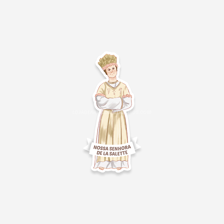 Catholic sticker of Our Lady of La Salette 1
