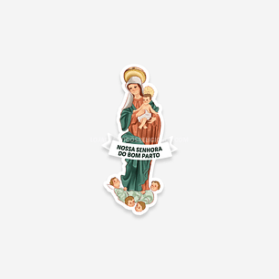 Catholic sticker of Our Lady of Safe Delivery