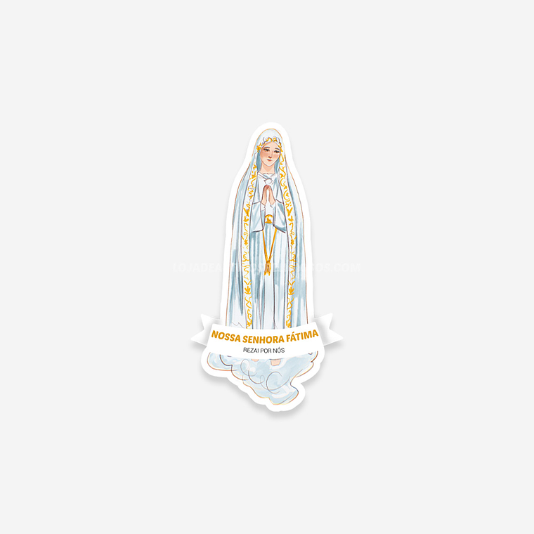 Catholic sticker of Our Lady of Fátima Capelinha 1