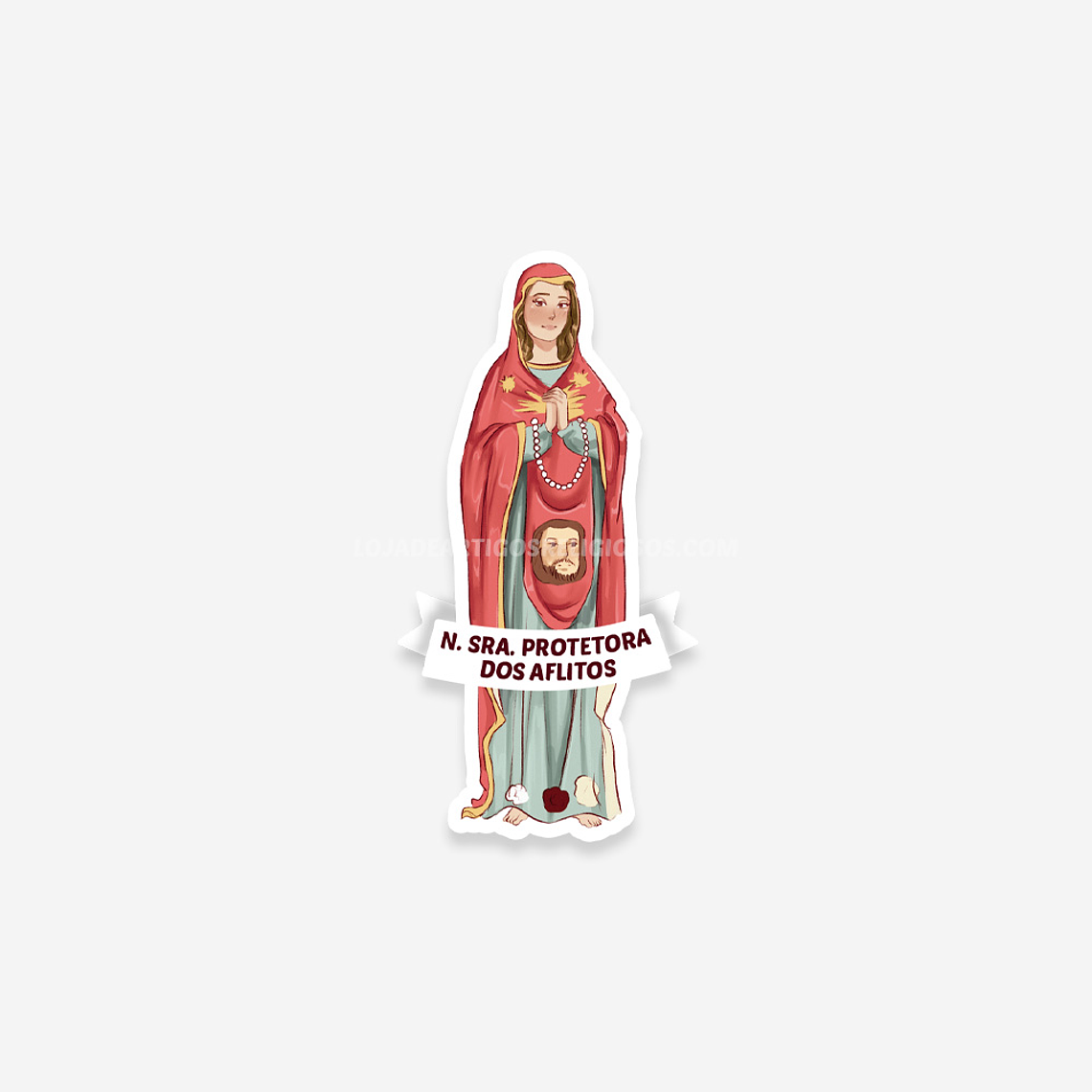 Our Lady Protector of the Afflicted Sticker 1