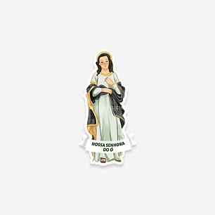 Catholic sticker of Our Lady of the O