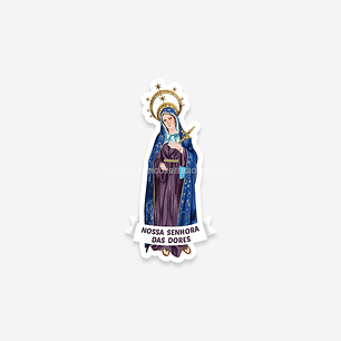 Catholic sticker of Our Lady of Sorrows