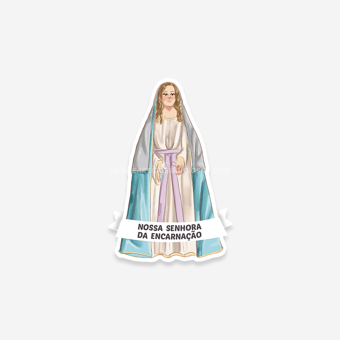 Autocolante católico de Nossa Senhora da Encarnação 1