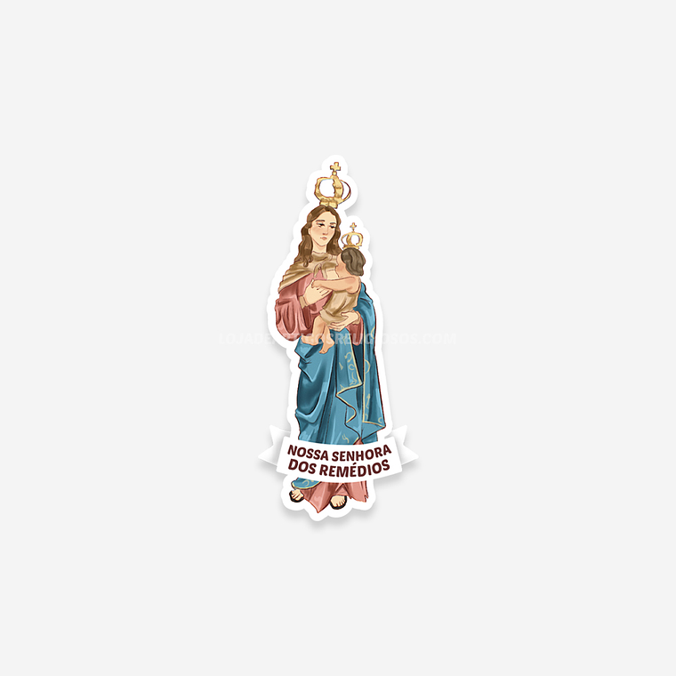 Catholic sticker of Our Lady of Remedies 1