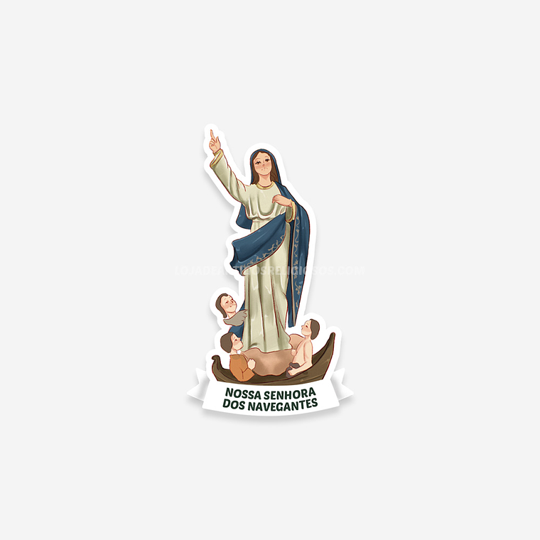 Catholic sticker of Our Lady of the Navigators 1