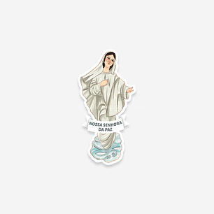 Catholic sticker of Our Lady of Peace