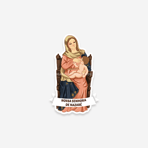 Catholic sticker of Our Lady of Nazareth