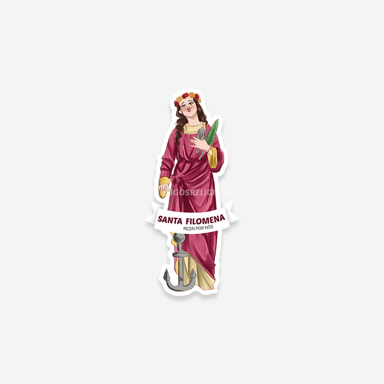 Saint Philomena Catholic Sticker 1