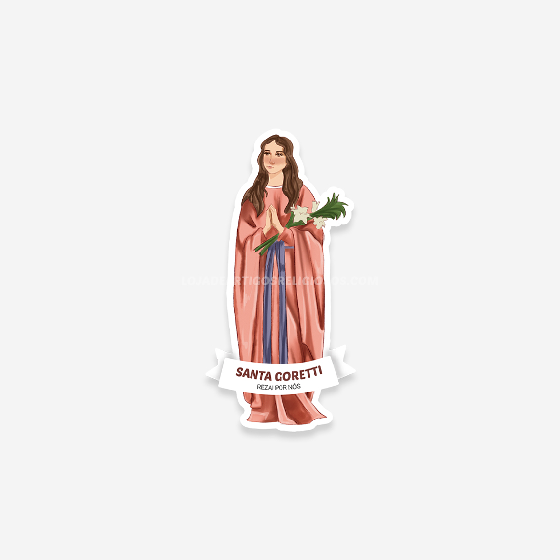Saint Maria Goretti Catholic Sticker 1