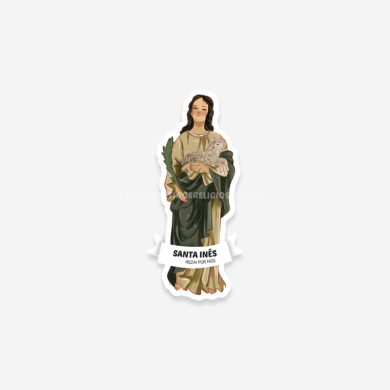 Saint Agnes Catholic sticker 1