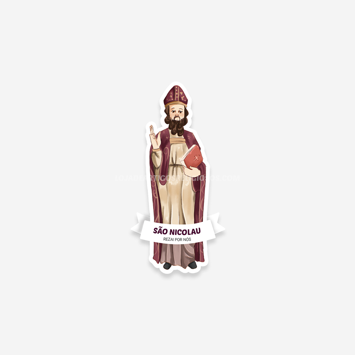Saint Nicholas Catholic Sticker 1