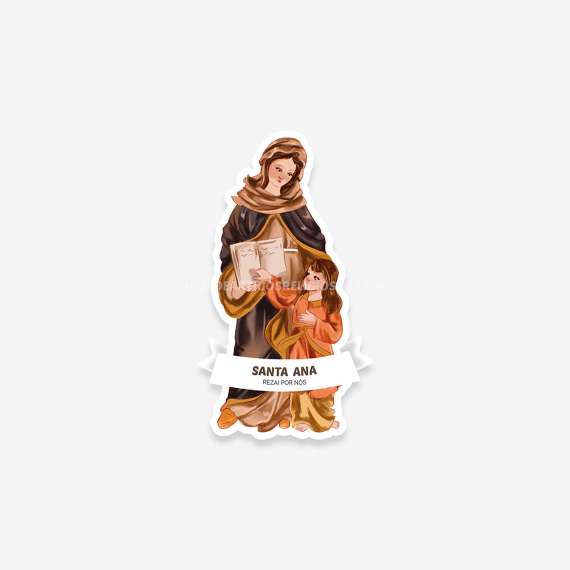 Autocolante católico de Santa Ana 1