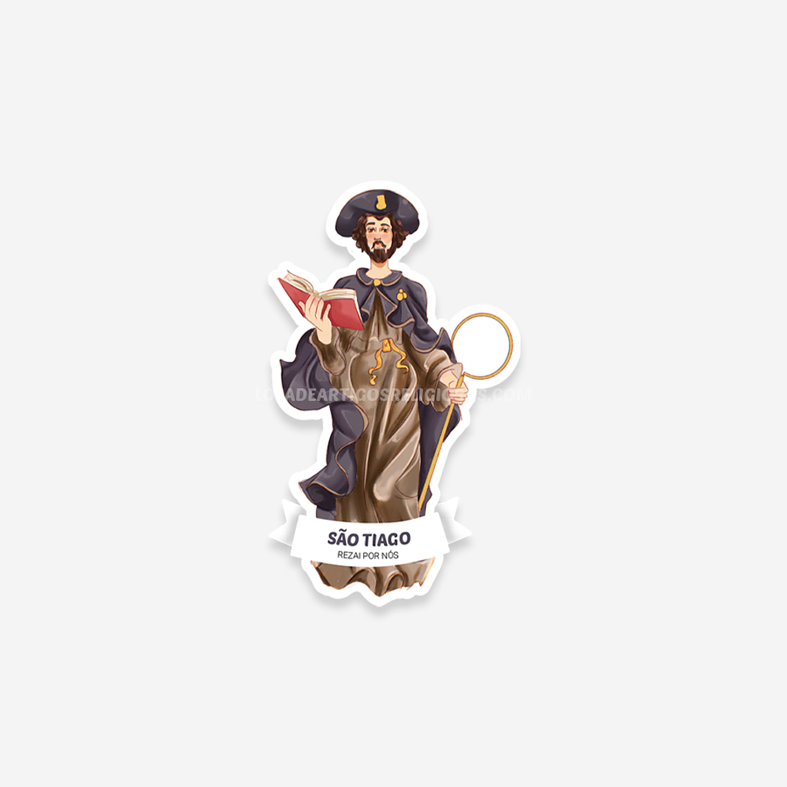 Autocolante católico de São Tiago 1