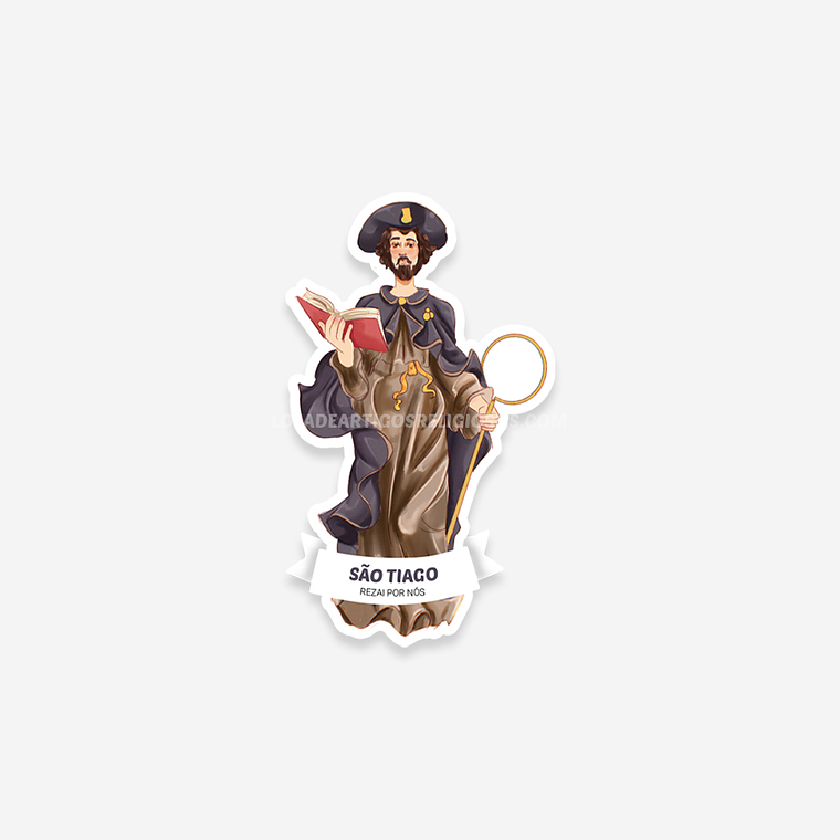 Autocolante católico de São Tiago 1
