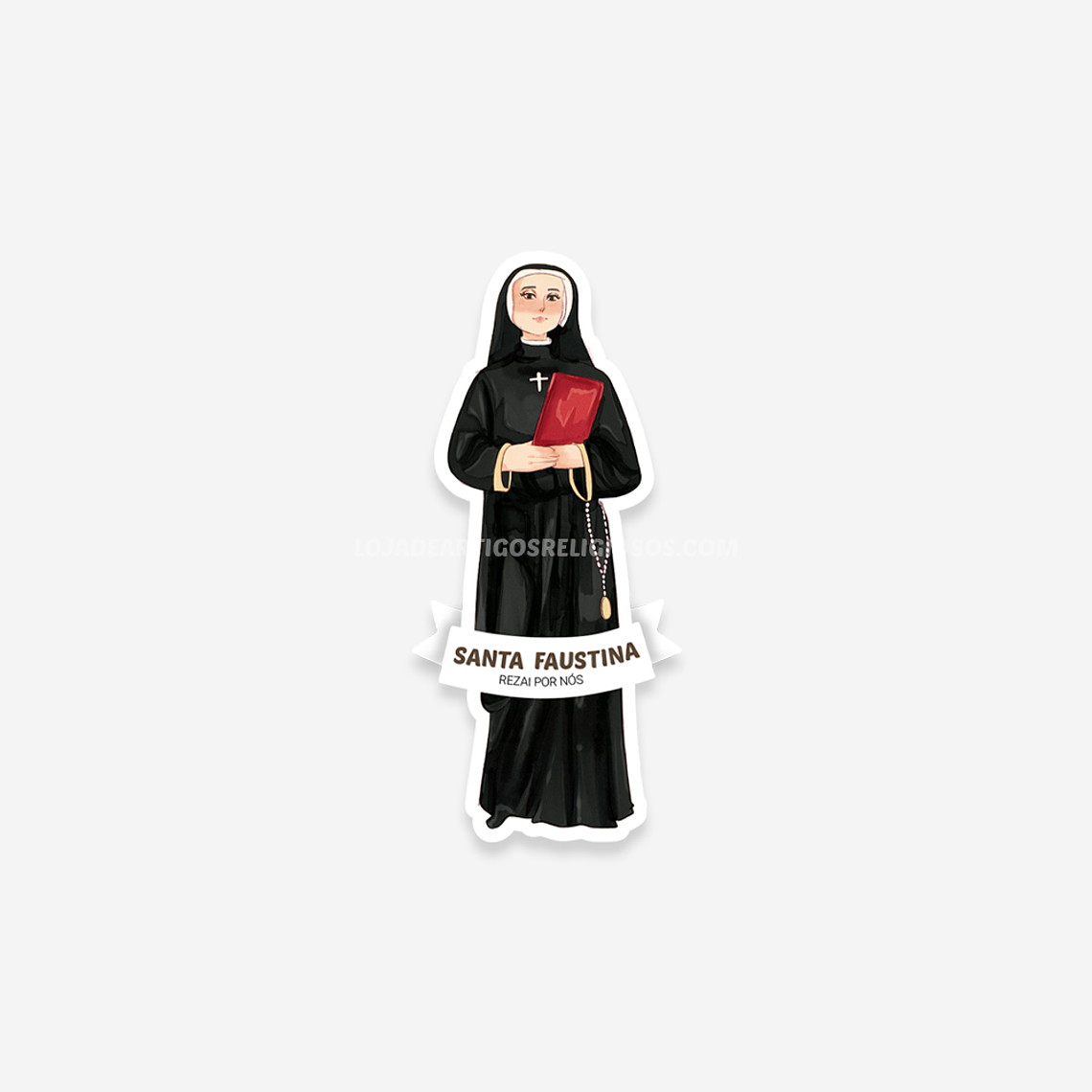 Saint Faustina Catholic sticker 1