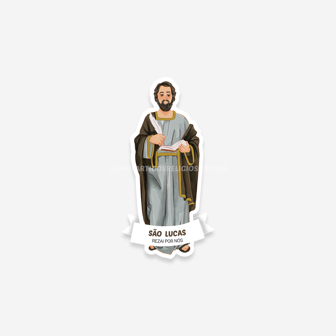 Autocolante católico de São Lucas 1
