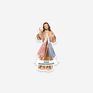 Merciful Jesus Catholic Sticker