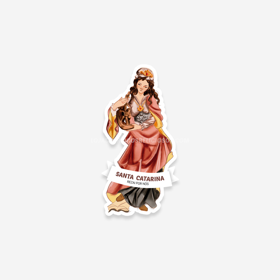 Saint Catherine Catholic sticker 1