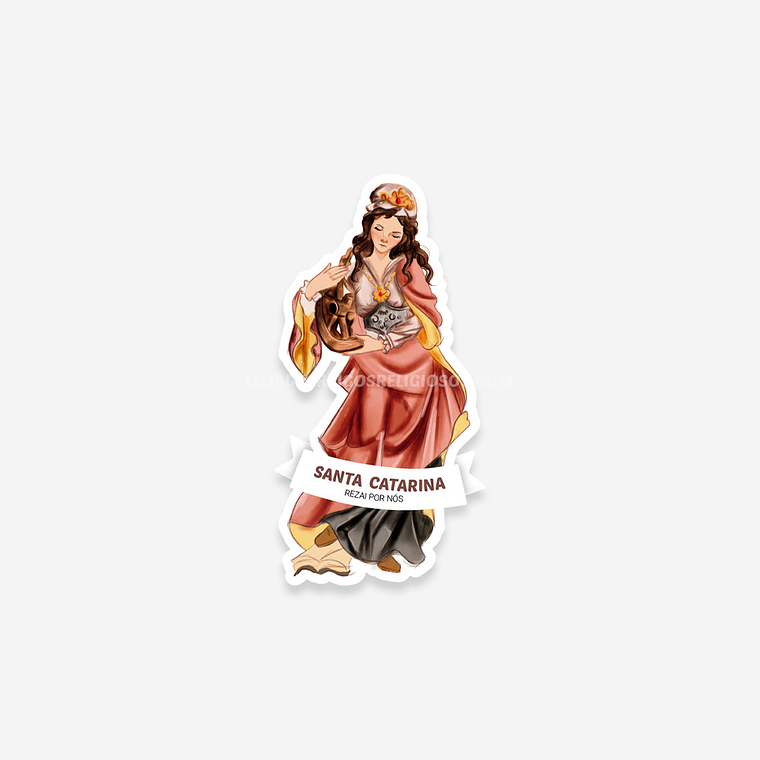 Saint Catherine Catholic sticker 1