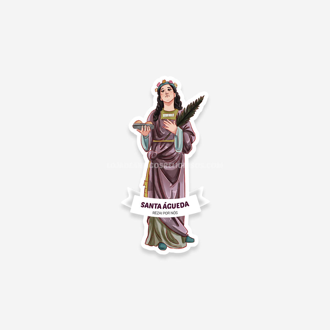 Saint Agatha sticker 1
